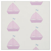 Rosa Segelboote Stoff (Muster)