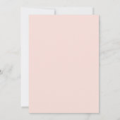 Rosa Seidene Rosa Geflüsterte Peta Moderne Schrift Save The Date (Rückseite)