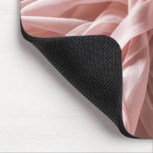Rosa Seidenstoff Drehung Design Mousepad (Ecke)