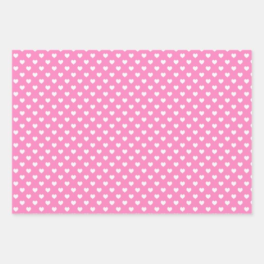 Rosa sein Girl Wrapping Paper Geschenkpapier Set (Vorderseite 2)