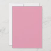 Rosa seine kalte Außendusche / Sprinkle Einladung (Rückseite)