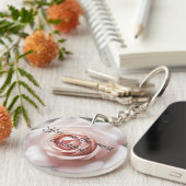 Rosa Selfesteem Booster Acrylischer Schlüsselanhän Schlüsselanhänger (Vorderseite rechts)