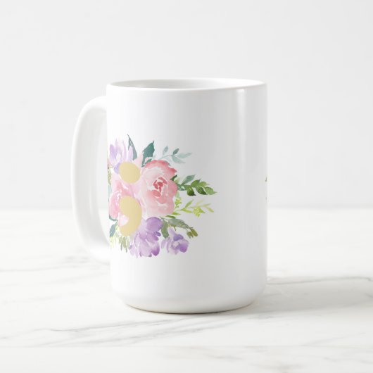 Rosa Semikolon-Tasse Kaffeetasse (Vorderseite Links)