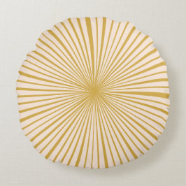 Rosa Senfrad Rundes Kissen