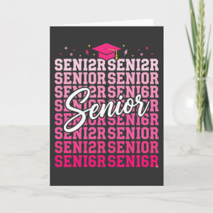 Rosa Senior-Shirt für Mädchen, Abschlussgeschenk f Karte