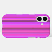 Rosa senkrechte Streifen Case-Mate iPhone Hülle (Rückseite (Horizontal))