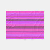 Rosa senkrechte Streifen Fleecedecke (Vorderseite (Horizontal))
