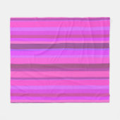 Rosa senkrechte Streifen Fleecedecke (Vorderseite (Horizontal))