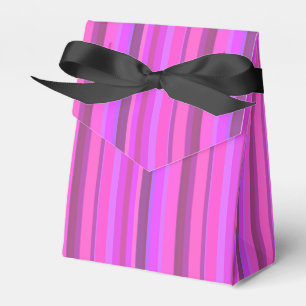 Rosa senkrechte Streifen Geschenkschachtel