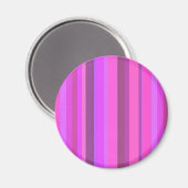 Rosa senkrechte Streifen Magnet (Vorderseite/Rückseite)