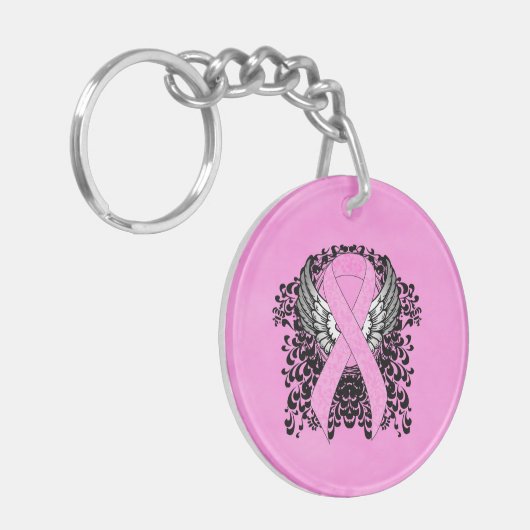 Rosa Sensibilisierungskampagne Schlüsselanhänger (Vorderseite links)
