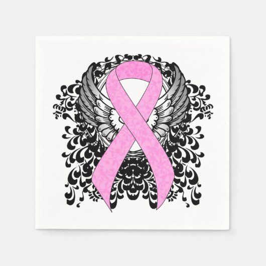 Rosa Sensibilisierungskampagne Serviette (Vorderseite)