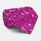 Rosa Sequenzen Krawatte (Gerollt)
