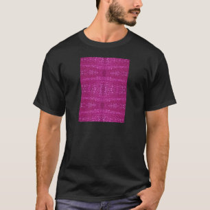 Rosa Sequenzen T-Shirt