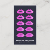 Rosa Sequin Lipno Salon Loyalitätspferd Karte (Vorderseite)