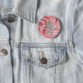 Rosa Sequin-Schein-Juwel-Lilie Vintag Button (Beispiel)