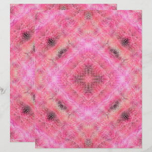 Rosa Serene Garten Scrapbook Papier 2-seitige Seit