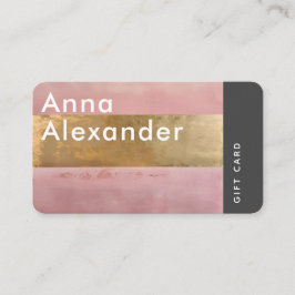 Rosa Serenity Design 2 Geschenkkarte Visitenkarte