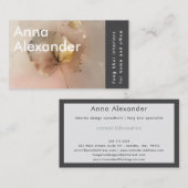 rosa Serenity Design 3 Visitenkarte (Vorne/Hinten)
