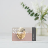 Rosa Serenity Design 4 Geschenkkarte Visitenkarte (Stehend Vorderseite)