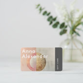 Rosa Serenity Design 7 Geschenkkarte Visitenkarte (Stehend Vorderseite)