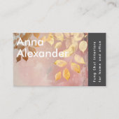 rosa Serenity Design 9 Visitenkarte (Vorderseite)