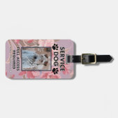 Rosa Service-HundeFoto Identifikation Gepäckanhänger (Vorderseite horizontal)