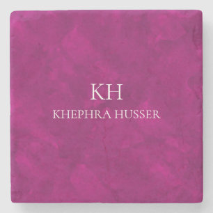 Rosa Serviertablett Steinuntersetzer