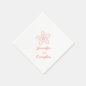 Rosa Serviette (Ecke)