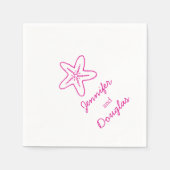 Rosa Serviette (Vorderseite)