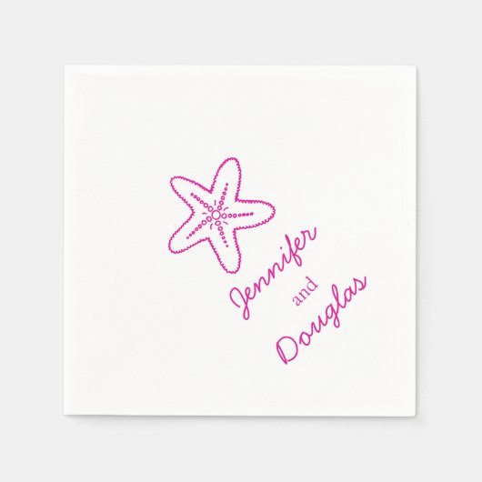 Rosa Serviette (Vorderseite)