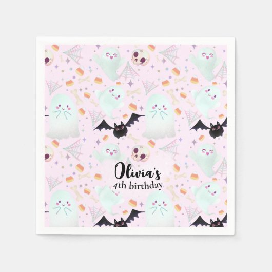 Rosa Serviette (Vorderseite)