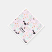 Rosa Serviette (Ecke)