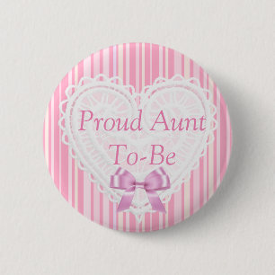 Rosa Shabby Chic Babydusche Button