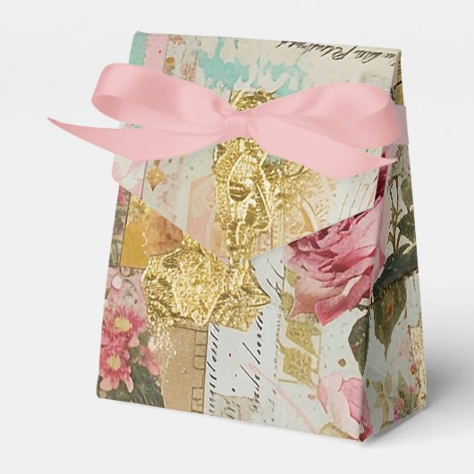 Rosa Shabby Chic Rose Geschenkschachtel (Vorderseite)