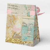 Rosa Shabby Chic Rose Geschenkschachtel (Rückseite)