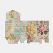 Rosa Shabby Chic Rose Geschenkschachtel (Ungefaltet)