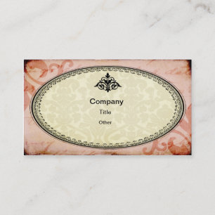 Rosa Shabby Chic Visitenkarte