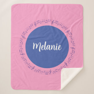 Rosa Sherpa Blanket Musikalischer Individuelle Nam Sherpadecke