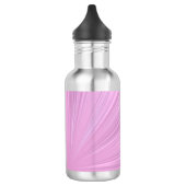 Rosa Shine Hintergrund Edelstahlflasche (Links)