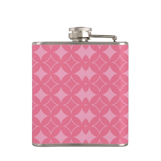 Rosa Shippo-Muster Flachmann (Rückseite)