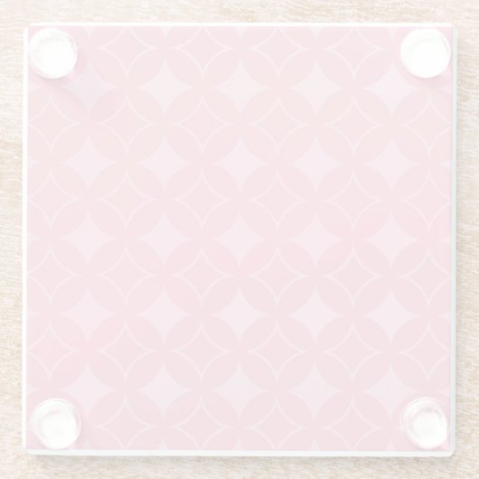 Rosa Shippo-Muster Glasuntersetzer (Rückseite)