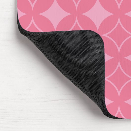 Rosa Shippo-Muster Mousepad (Ecke)