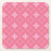 Rosa Shippo-Muster Rechteckiger Pappuntersetzer (Vorderseite)