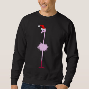 Rosa Shirt des Weihnachtsflamingo-1