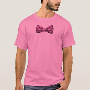 Rosa Shirt mit lila Bogen-Krawatte mit rosa
