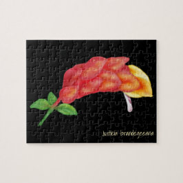 Rosa Shrimp Pflanze Blume Illustration Puzzle