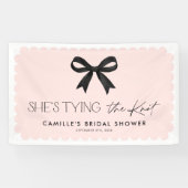 Rosa Sie bindet den Knotenknochen-Hintergrund Banner (Horizontal)