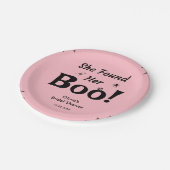 Rosa Sie fand ihr Brautparty zu Halloween Pappteller (Schrägansicht)