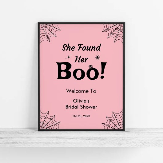 Rosa Sie fand ihr Brautparty zu Halloween Poster